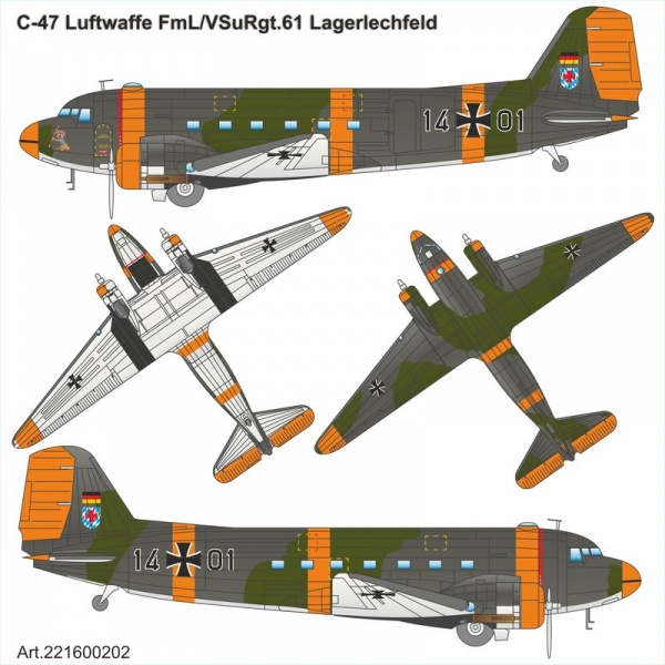 DOUGLAS C-47 Luftwaffe FmL/VSuRgt.61 Lagerlechfeld<br /><a href='images/pictures/ETH_Arsenal/221600202.jpg' target='_blank'>Full size image</a>